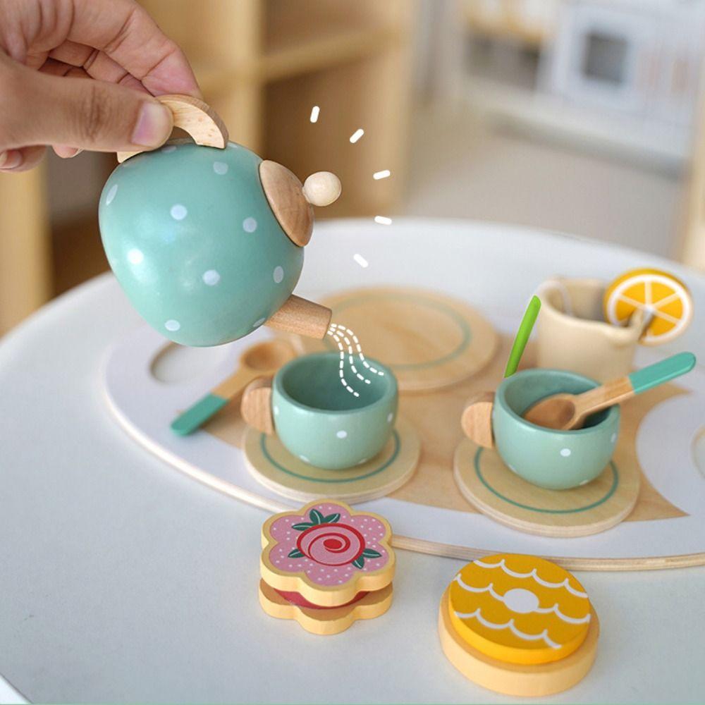 Simulation Design Simulated Teapot and Tea Set Mini Size Mini Breakfast Store Children's Play