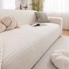 New Thickened Winter Anti Cat Scratch Straight Row Sofa Cover with A Protective Cover Fabric Made of Soft Cotton Fleece