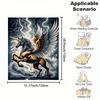 Pegasus Unicorn With Thunderstorm Print, All-Season Soft Fleece Throw Blanket,  Polyester Flannel, Reversible, Cont