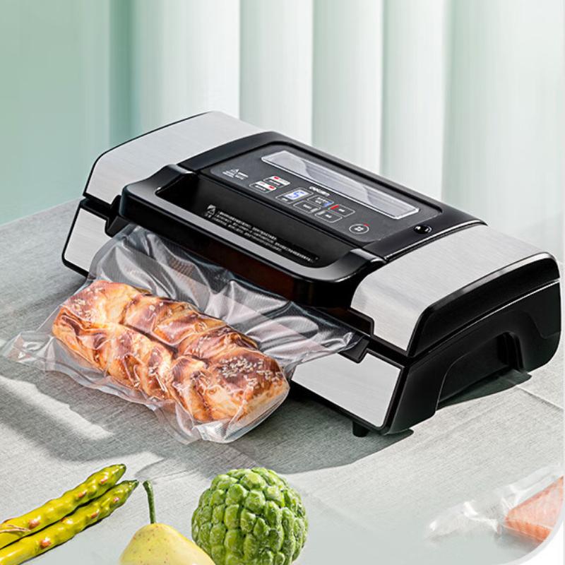 220V Commercial Vacuum Sealer Machine Multifunction Automatic Vacuum Food Sealer With Built-in Roll Storage & Cutter