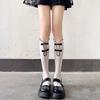 Y2K Sweet-Spicy Girl Socks | Retro Chessboard Button Hollow Lace Calf Knee-High Socks
