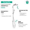 Colonne de douche crometta s 240 - hansgrohe - sans robinetterie - ecosmart - chromé