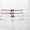 Fashionable Bowknot Necklace Bow Heart Pendant Neckchain Stylish Women Choker