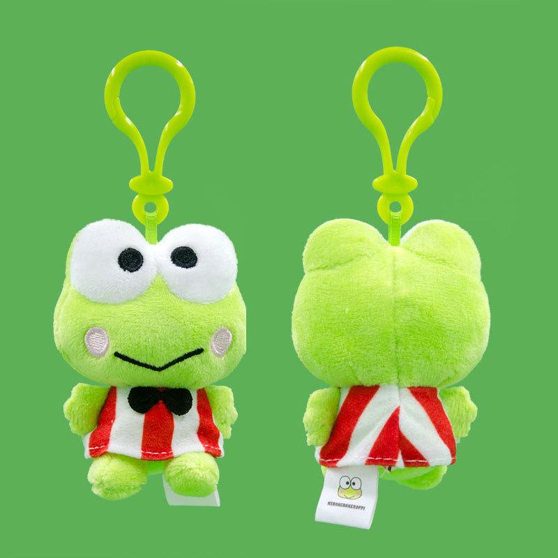 Authentic Sanrio Keroppi Frog Plush Keychain - Cute Japanese Cartoon Charm Gift Authorized by Changyi