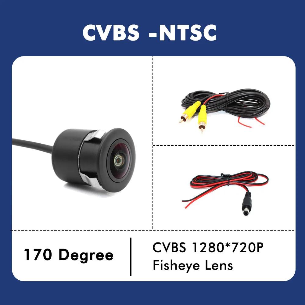 

Автомобильная камера AHD 1080P 180° камера заднего вида с кабелем управления IP68 водонепроницаемый объектив ночного видения «рыбий глаз» для автомобильного радио