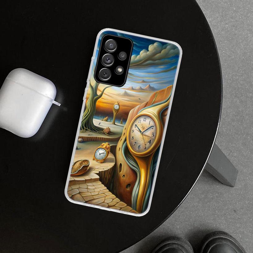 Salvador Dali Art Phone Case Cover for Samsung Galaxy A12 A22 A32 A52 A72 A02S A51 A50S A31 A20S A10S Note 20 Ultra 10 Plus Gala