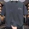 Mens Summer 100 Pure Cotton Fashionable Casual Sports Loose Victory Letters Printed Round Neck Short Sleeved Tshirt Top