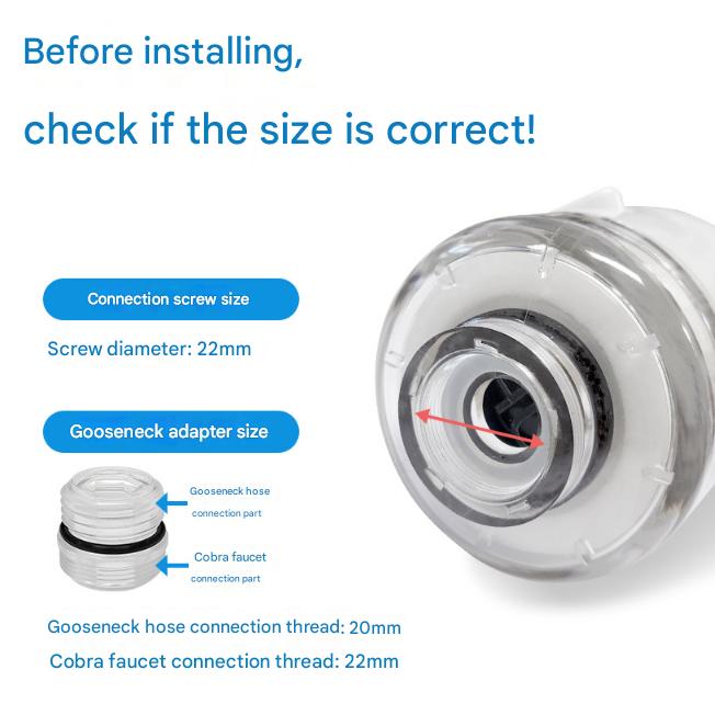 atojet Reinigung Küchenarmaturfilter – Cobra-Typ, Koreanisch