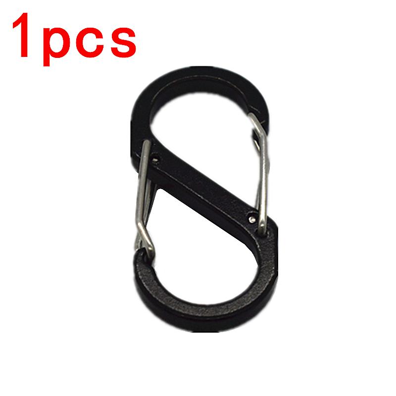 Пружинный крючок, карабин из алюминиевого сплава, пружинная застежка, открытый рюкзак, брелок для кемпинга, инструменты для рыбалки, пряжка с замком, защелкивающийся зажим 1 pcs