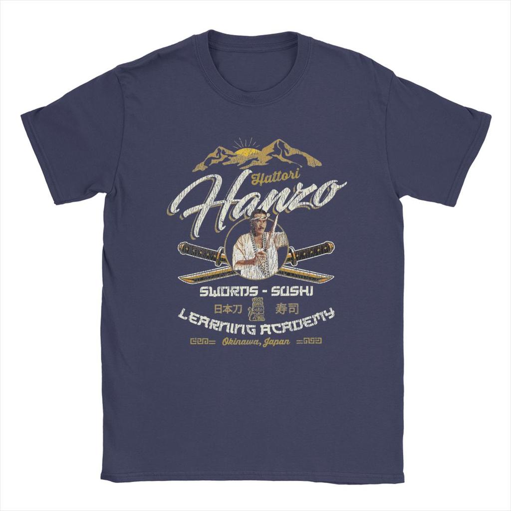 Hattori Hanzo Sushi And Swords Worn Out Kill Bill T Shirts Men's Cotton Funny T-Shirt O Neck Tees Clothes Birthday Present