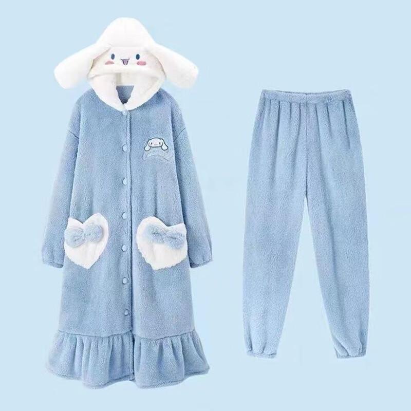 Cinnamoroll Coral Fleece Bathrobe