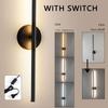 Lampă de perete LED modernă, tactilă, reglabilă, AC85-265V, pentru interior, 8w, 12w, 16w, 20w, pentru dormitor, pentru culoar și casă