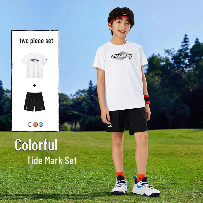 NIKE3BRAND Kids  Short Sleeve T-Shirt & Shorts Set XL
