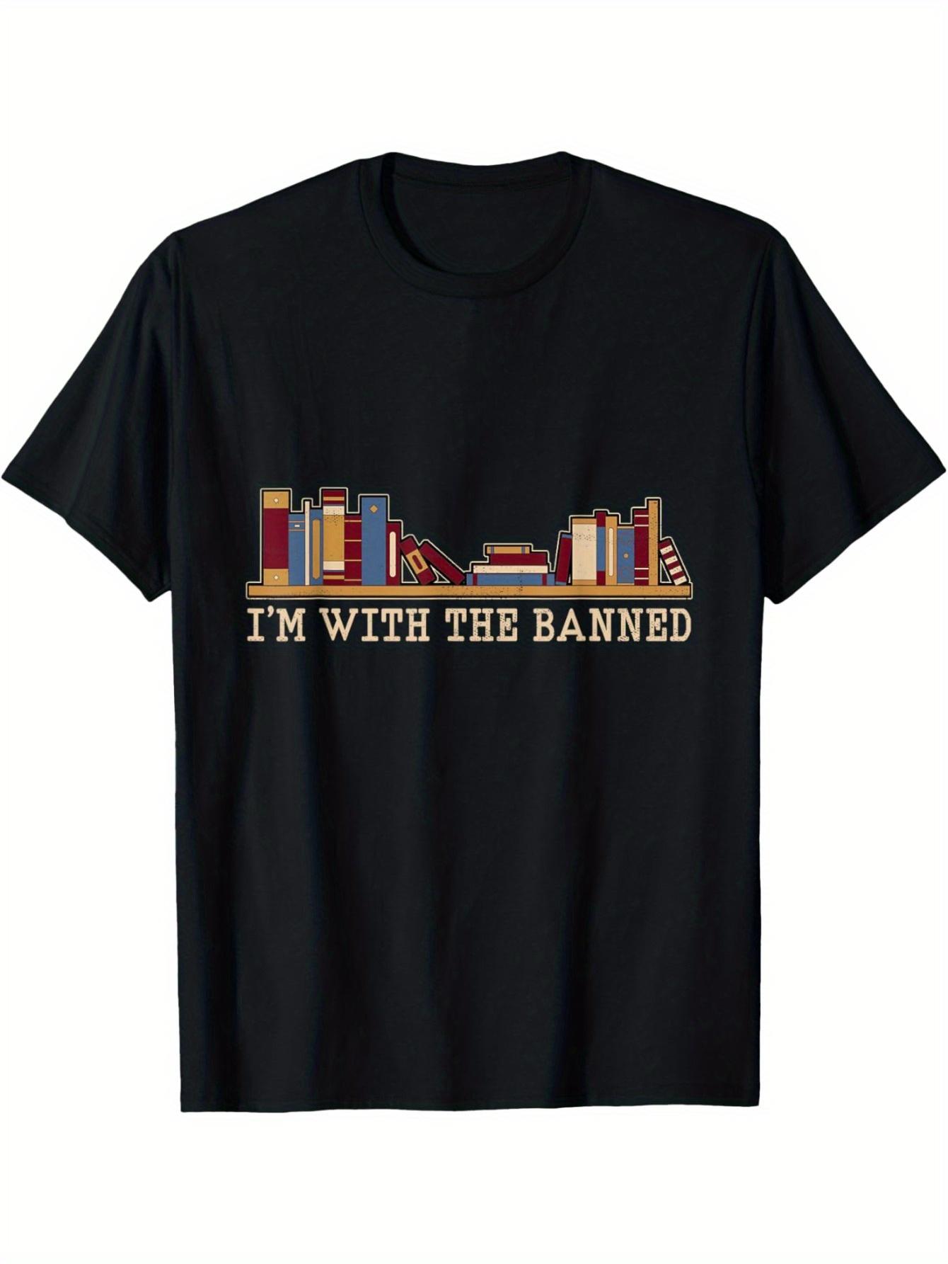 Humorous Vintage T-Shirt Featuring Banned Books S
