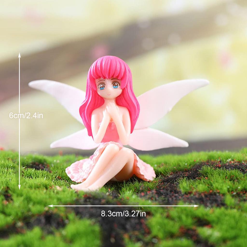 Miniature Fairy Garden Accessories, Small Fairy Figurines for Fairy Garden, Flower Pot, Home Decoration, Birthday Cake Topper
