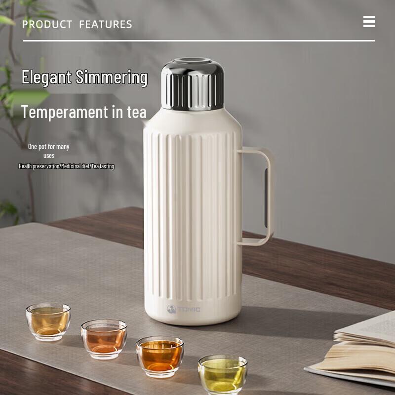 TOMIC 1.5L 316 Stainless Steel Insulated Tea Pot