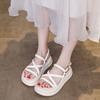 Fashion Flat Sandals Women 2025 New Summer Soft Sole Casual Roman Sandales Femmes Black White Cross Band Women's Shoes Sandalias Mujer