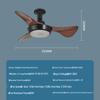 Leiser Frequenzumrichter Deckenventilator mit Licht - Hoher Luftstrom, E27 Schraubgewinde, CE-zertifiziert, Modell 2025 für Wohnzimmer