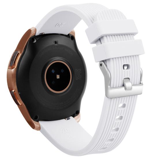 

Silicone Replacement Watchband Wrist Strap for Samsung Galaxy Watch SM-R810 42mm белый
