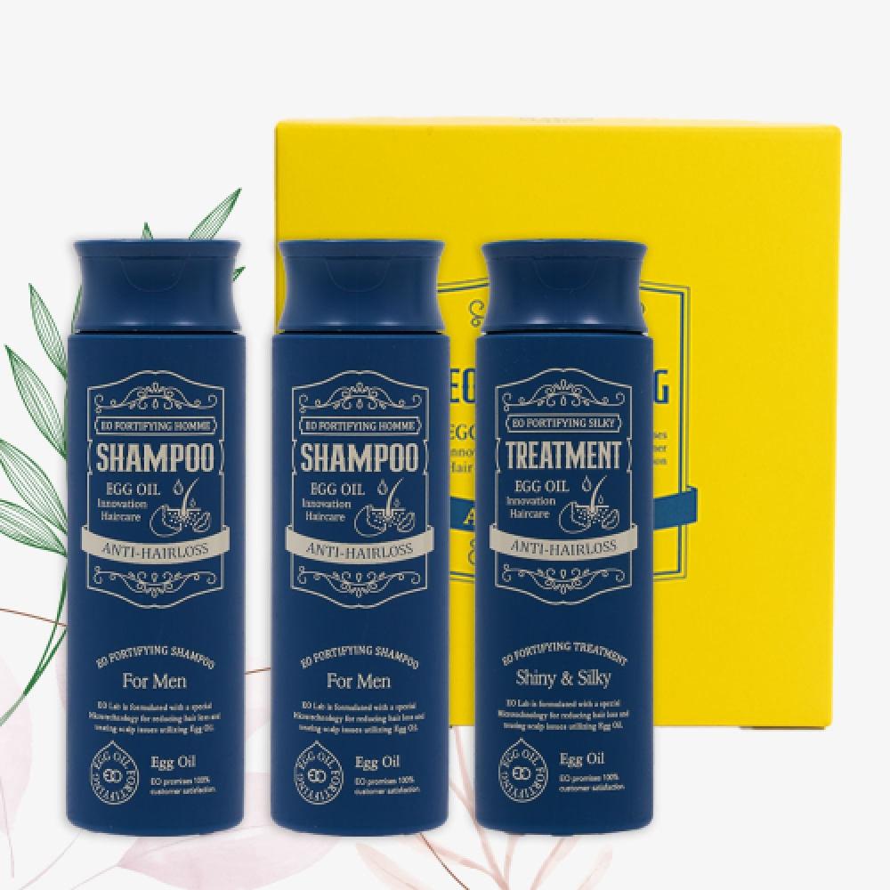 Eo Fortifying Shampoo Treatment Fortifying Homme Shampoo+Treatment 3 Piece Set NONE