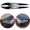 Pentru BMW X5 X6 F15 F16 2014 2015 2016 2017 2018 ABS de Înaltă Calitate Autocolante 3D Sprâncene Eyelids Faruri Frontale Mașină Negru Lucios