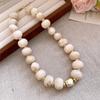 Elegant Summer Acrylic Beaded Necklace: Fashionable Round Clavicle Chain Jewelry