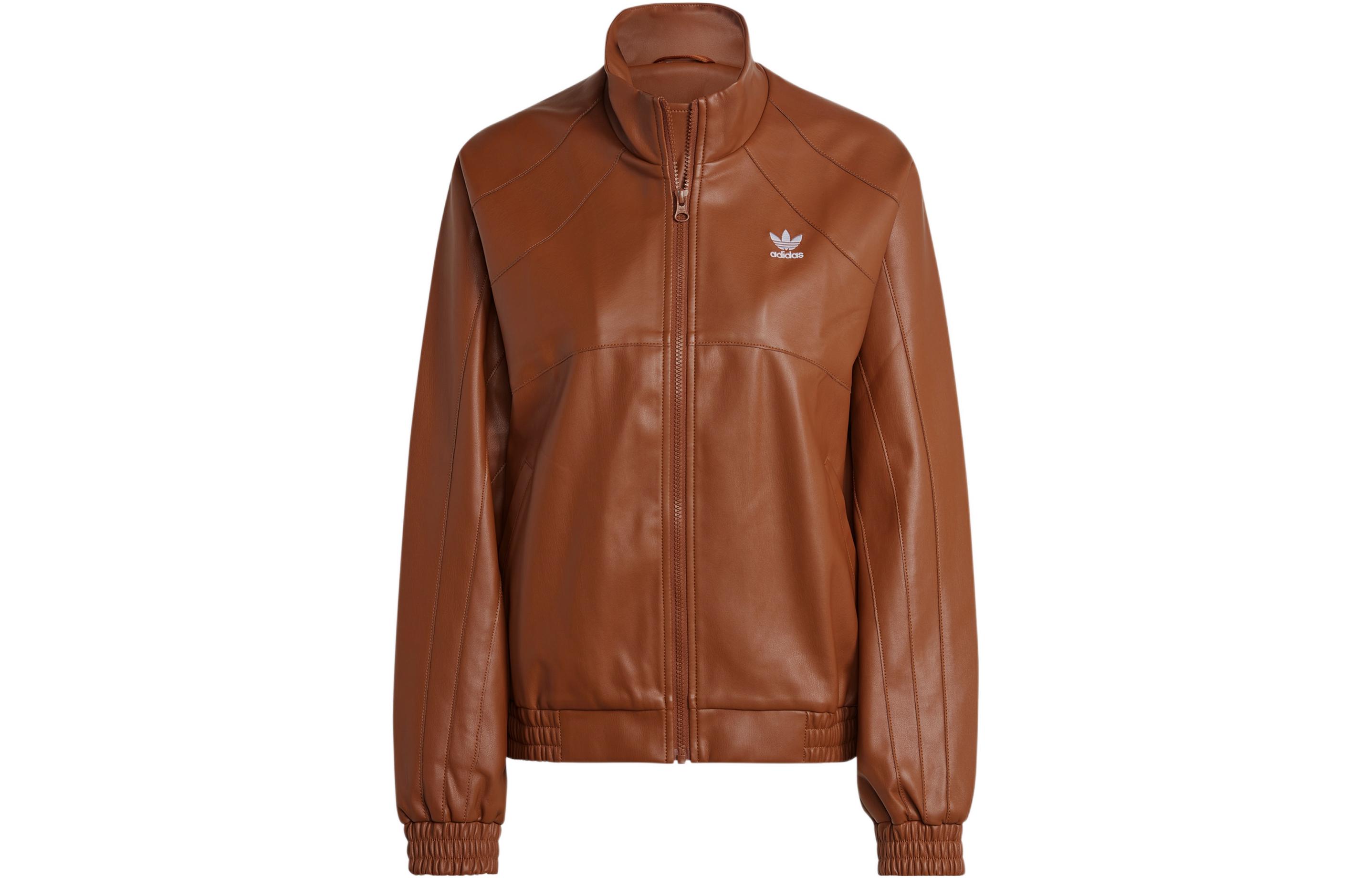 Adidas Originals Adicolor Trefoil Faux Leather Jacket II6102 S