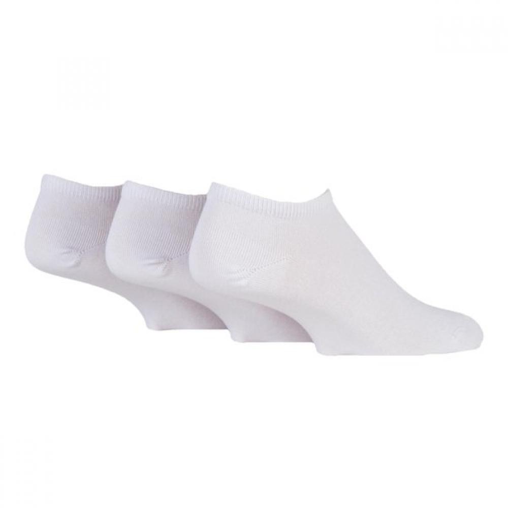 Sock Shop Men S Bamboo Ankle SockS White 3 Pack White