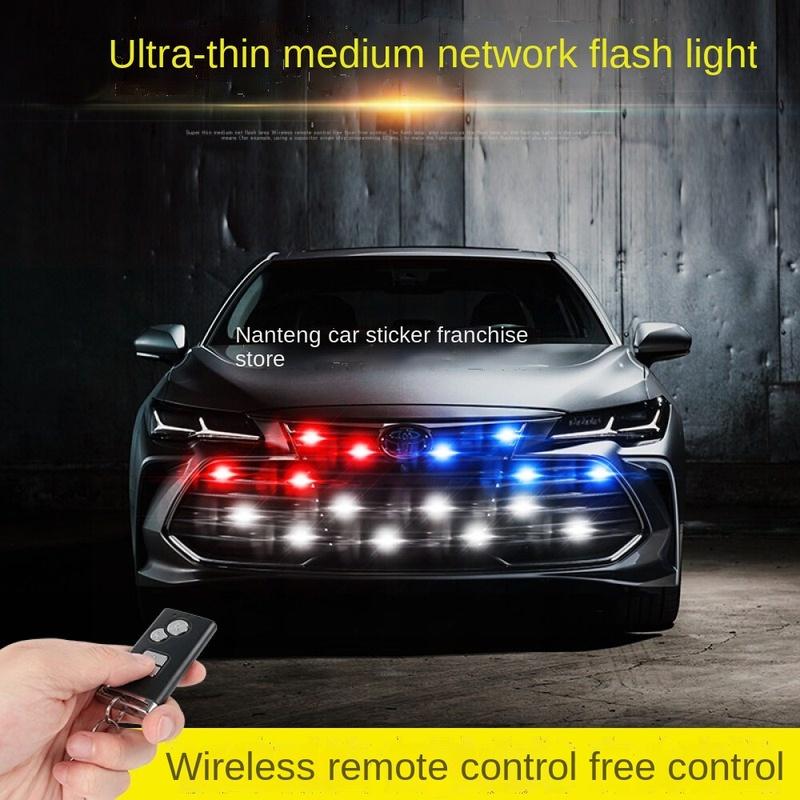 8/16 in 1 LED Suv Grille Strobe Light Automotive Strobe Warning LED Flashing Emergency Car External Light with wireless control