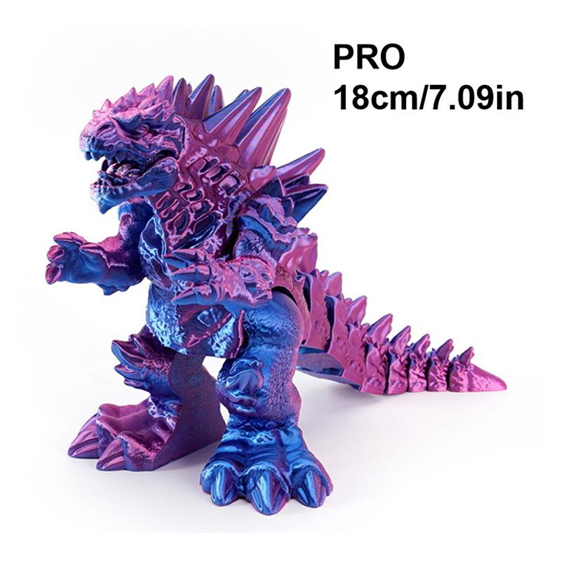 Ruchoma Figurka Dekoracyjna Smoka Model Dinozaura z Dużym Pyskiem Tyranozaur Skamieniałość Smoka Druk 3D