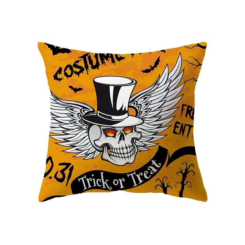Față de Pernă cu Tematică Halloween Mașină Birou Living Canapă Față de Pernă Decorativă cu Lanternă de Dovleac Halloween