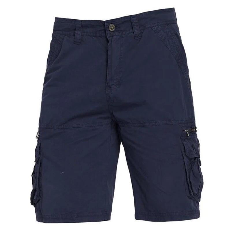 Men's Shorts Loose Multi-Pocket Overalls Summer Cotton Comfortable Military Cargo Shorts Outdoor Casual Sports Work Short Pants