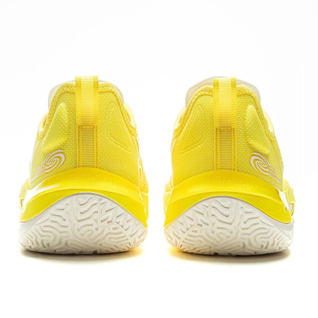 New LiNing Cushioning, Slip Resistant, Abrasion Resistant, Rebound Grip Low Top Basketball Shoes Men's Lustrous Yellow ABAU083-14