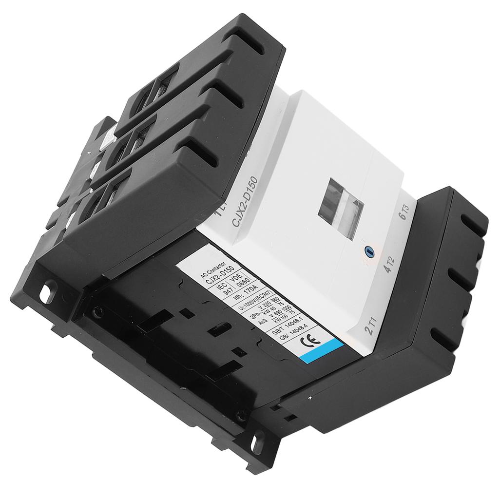 AC110V 150A 3 Phase AC Contactor Silver Contact PC Flame Retardant Housing Alternating Current