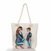 Multifunctional Mom Series Printed Thick Rope Shoulder Beach Bag Casual Large Capacity Handbag 7617