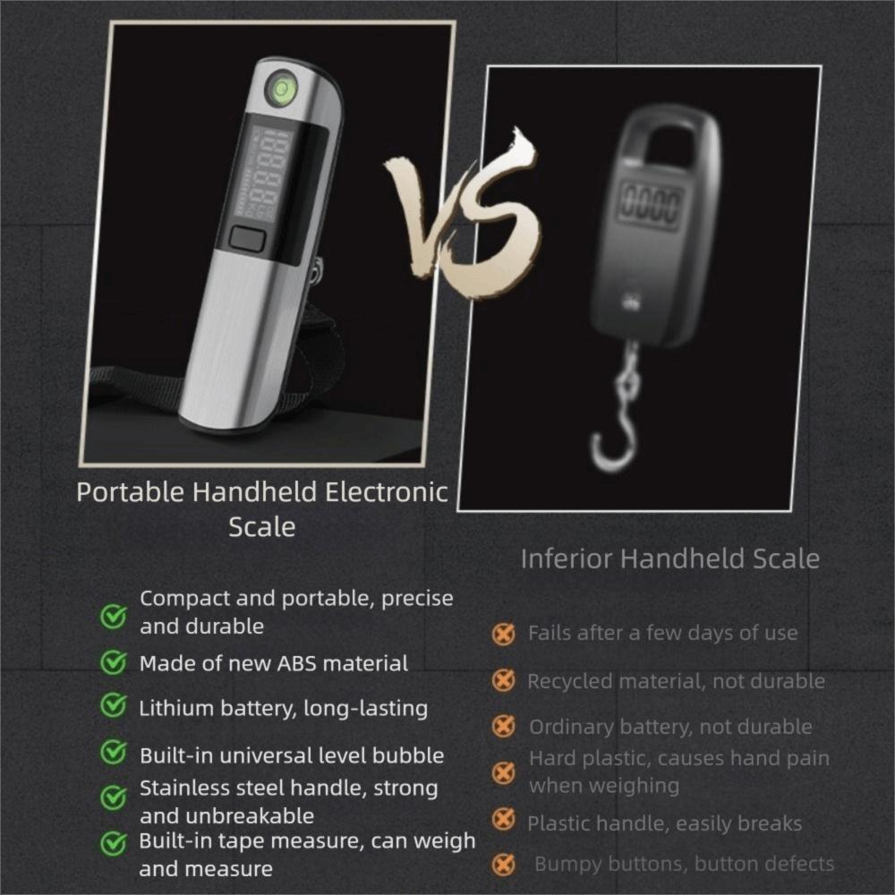 LCD Digital Hand Luggage Scale 50Kg/110Lb Luggage Weigher Electronic Scale for Home