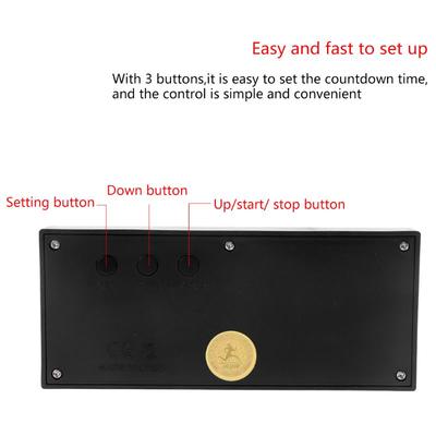 Upgraded Digital Countdown Days Timer Upgraded Big 999 Days Count Down Clock for Vacation Retirement Wedding Holiday