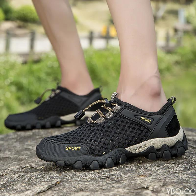 Moda Estiva Traspiranti Scarpe da Wading per Uomo Sport e Tempo Libero Tendenza Corsa Fondo Piatto Scarpe Sportive da Alpinismo