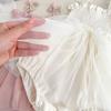 Baby Girl Summer Bow Strap Romper with Tulle Dress for 100 Day and 1st Birthday