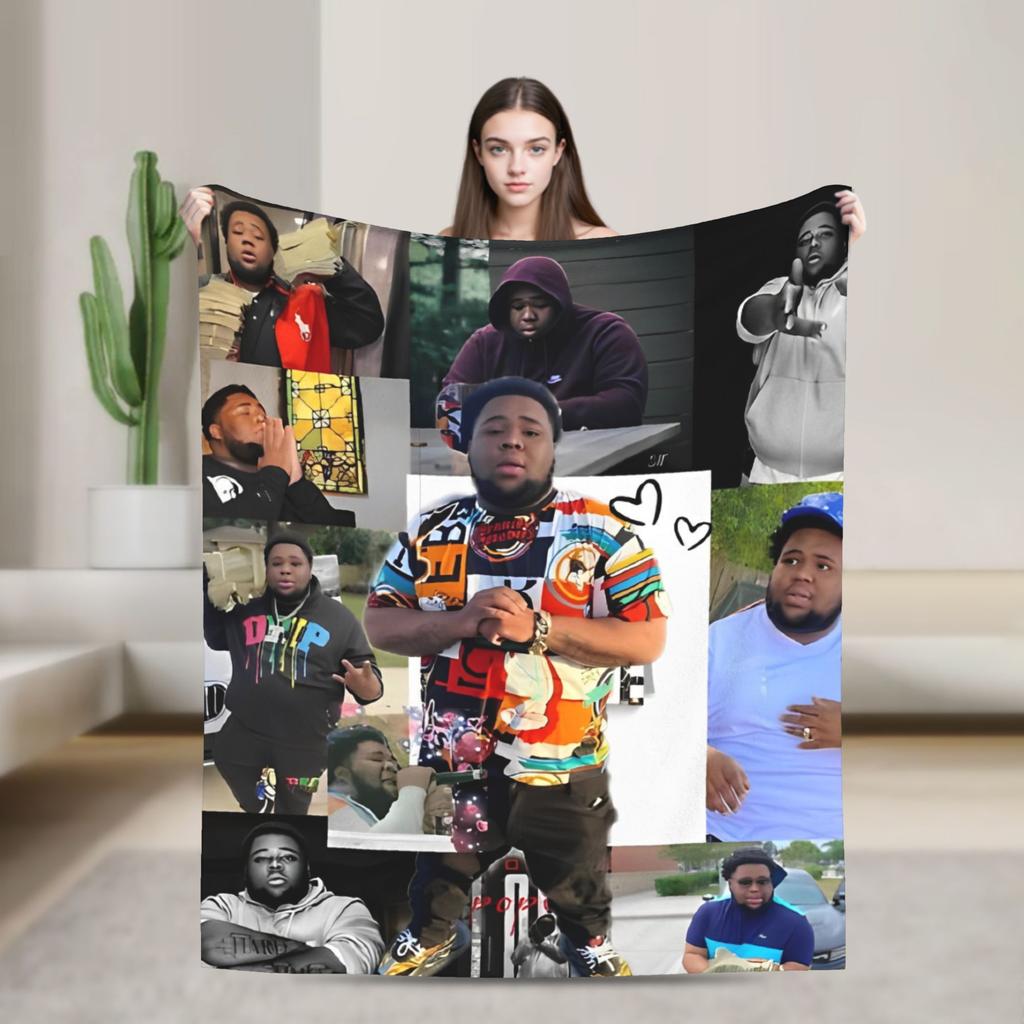 Rapper rod wave  Blanket  Decorative Flannel Bedding Throws For Bedroom Warm Custom Quality Bedspread Birthday Gift