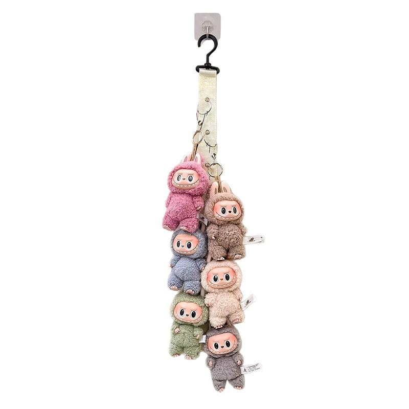 Labubu Doll Storage Artifact Creative Labubu Doll Wall Artifact Hanging Wall Plush Toy Storage Display Tool Door Decoration