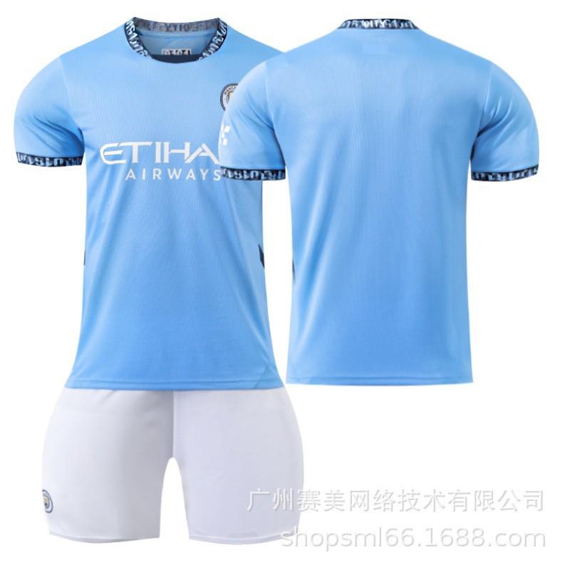 Manchester City Heim-Fußballtrikots 9 Harland 47 Forden 19 Alvarez 11 Doku 2425 Trikot-Set