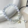 Exquisite French Zirconia Starfish & Cat's Eye Beaded Bracelet