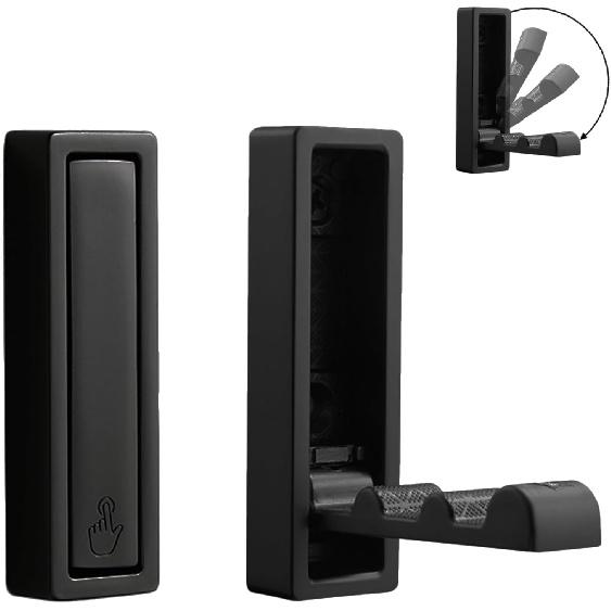 4Pcs Folding Wall Hooks, Folding Gold Hooks with Fixing Accessories, Folding Coat Hooks for Hanging Clothes, Keys, Towels (Gold) 2 Pieces чёрный