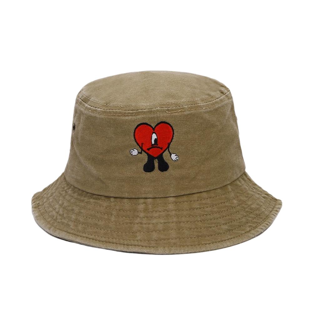 Pălărie de pescar Bad Bunny pliabilă, pălărie bucket la modă pentru bărbați, de soare, pentru exterior