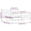 VidaXL Metal Bed Frames Without Mattress Smoked Oak 140x190 Cm 4017071
