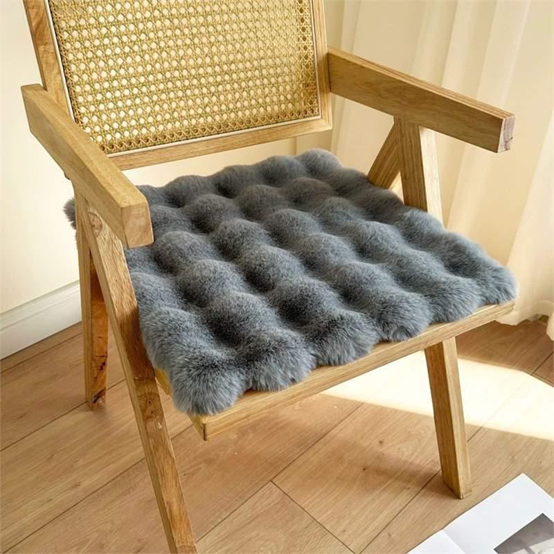 Winter Thickened Plush Seat & Chair Cushion for Office, Student, Dining, and Stool Seats