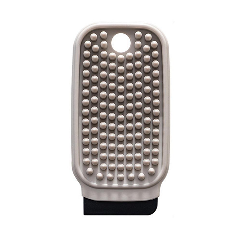 

Silicone Fruit Vegetable Cleaning Brush 2-in-1 Fruit Brush for Kitchen Utensils Pots Plates сірий