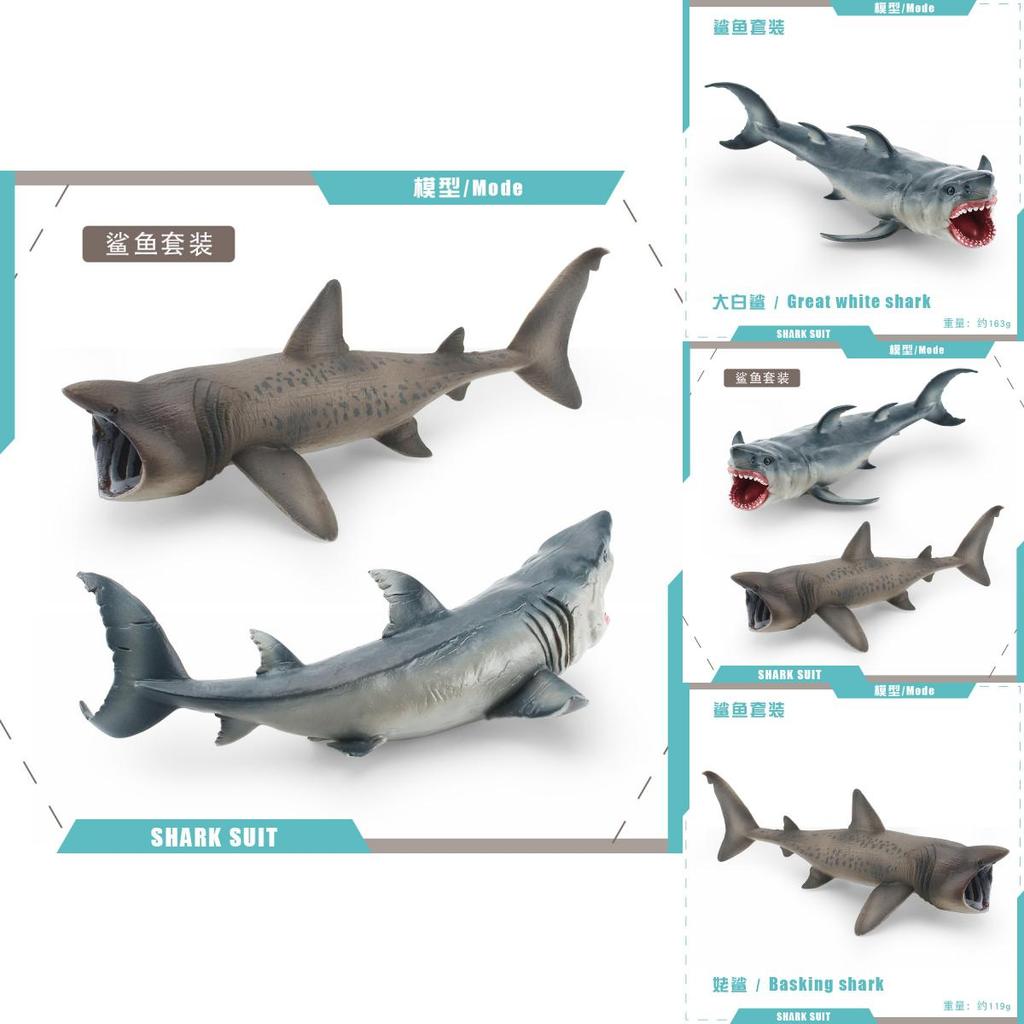 Realistic Shark Pvc Figurine For Childrens Learning And Collection