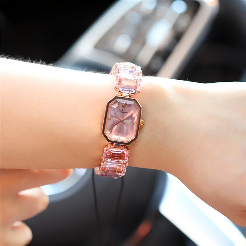 UTHAI CQ354 Fashionable Women Watch Rectangular Braceletfashionable Quartz Watchlight Luxury Clock Giftwatches for Woman